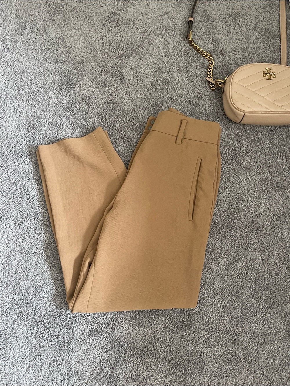 Wilfred Cropped Ankle Trousers in Camel